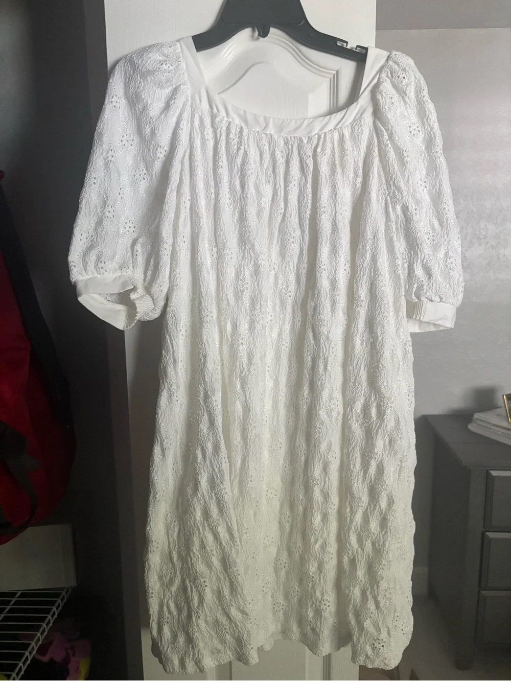 Maeve by Anthropologie Eyelet White Dress